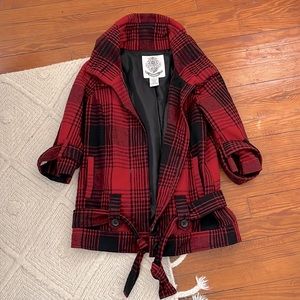 BB Dakota Red Plaid Jacket - Perfect for Fall 🍂
